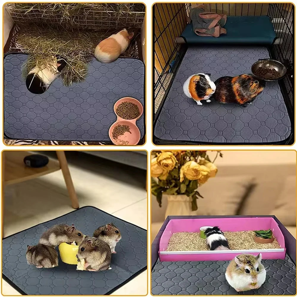 Guinea Pig Cage Lining Washable Guinea Pig Skin Pad Reusable and Non