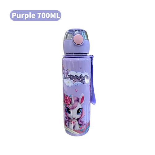 700ml Cute & Durable Cartoon Space Cup with Hand-held Ring BPA-Free