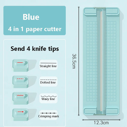 1PC 4 in 1 two-way paper cutter, manual office paper cutter, send 4