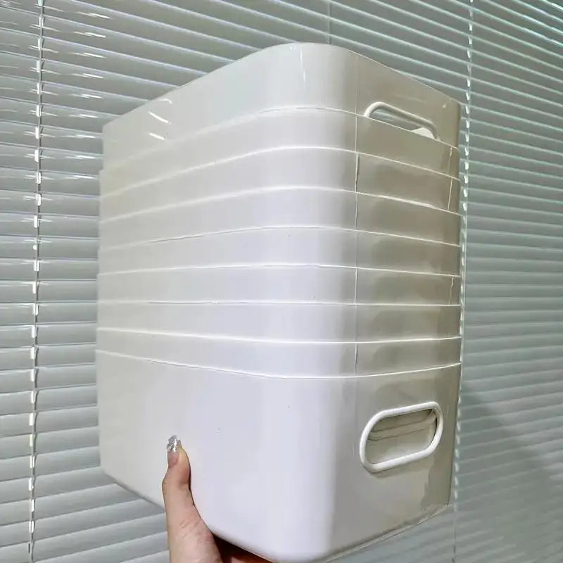 10pcs Large Capacity Storage Box with Cover Household Plastic Toy
