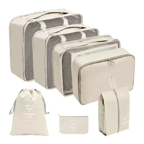 7PCS Set Travel Bag Shoes Clothes Storage Bags Luggage Organizer