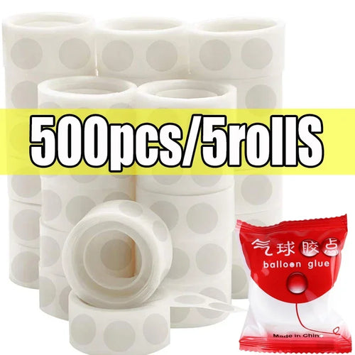 Double Sided Clear Sticky Point Tape Balloon Glue Dot Adhesive