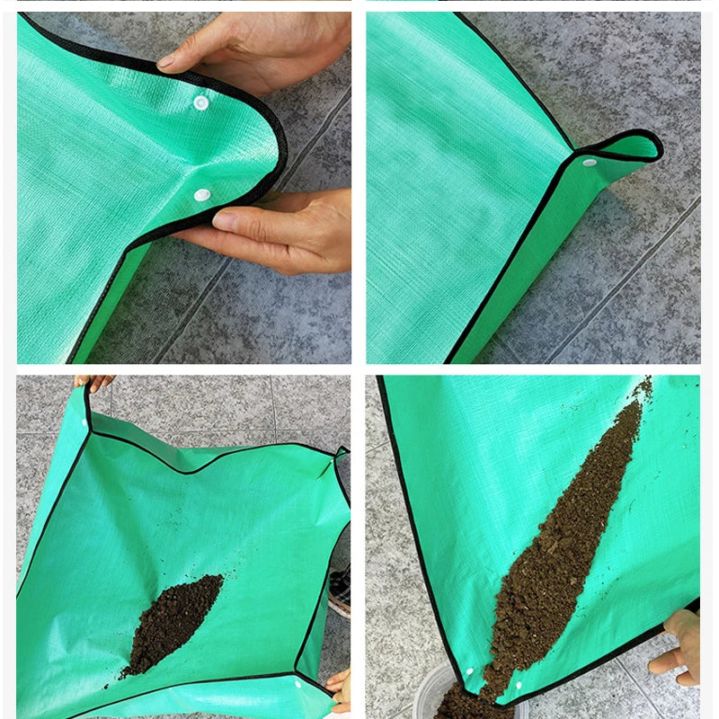 Waterproof Plant Pot Mat, Indoor Garden Mat With Work Gloves, Foldable