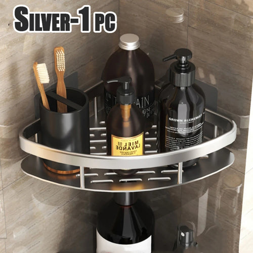Wall Hanging Corner Rectangular Rack Bathroom Shelf Towel Rack Shelves