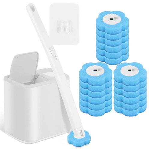 Disposable Toilet Brush Replaceable Wall-mounted Long Handle Toilet