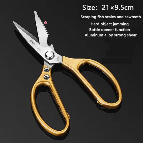 Stainless Steel Kitchen Scissors Multifunctional Chicken Bone Scissors