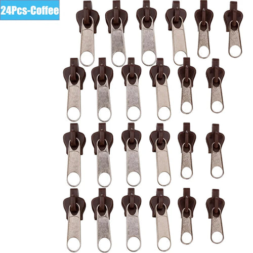 6/36pcs Fix Zip Puller Universal Instant Zippers Fix Zipper Repair Kit