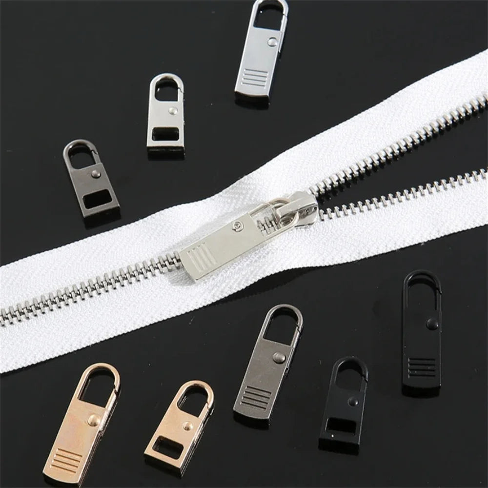 5pcs black Detachable Zipper Pull, Replacement Zipper Accs For jeans &