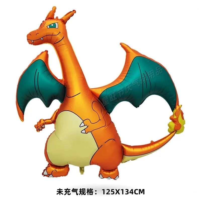 Pokemon Balloon 3D Large Fire-breathing Dragon Foil Balloon Children