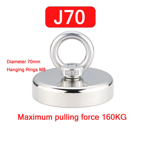 Super Strong Neodymium Fishing Magnet Hook N52 Heavy Duty Rare Earth