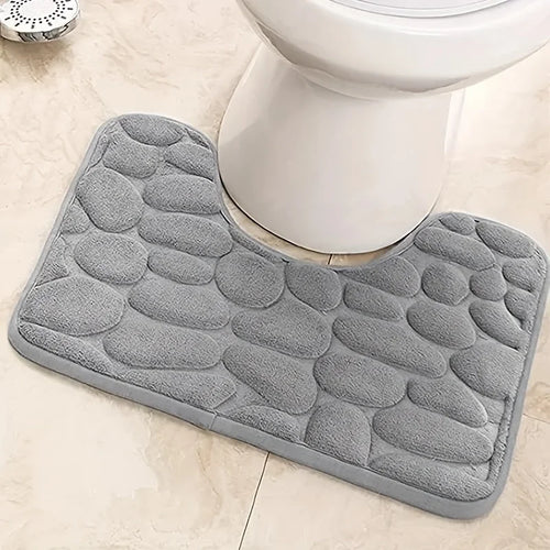 Washroom toilet foot mat U-shaped floor mat waterproof pad Bathroom