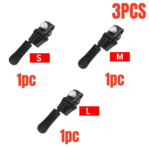 3-12Pcs Universal Zipper Repair Kit Quick Instant Detachable Zipper