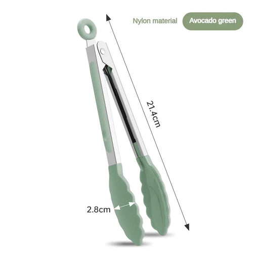 1 piece high temperature resistant nylon stainless steel food clip