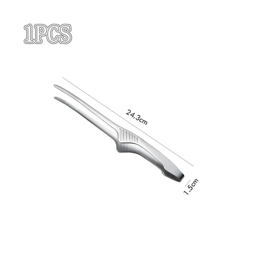 Stainless Steel Food Tongs Food Chief Tongs BBQ Tweezer Clip Stainless