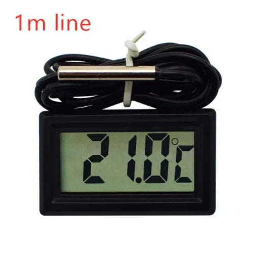 Mini Digital LCD Thermometer With Probe Indoor Convenient Temperature
