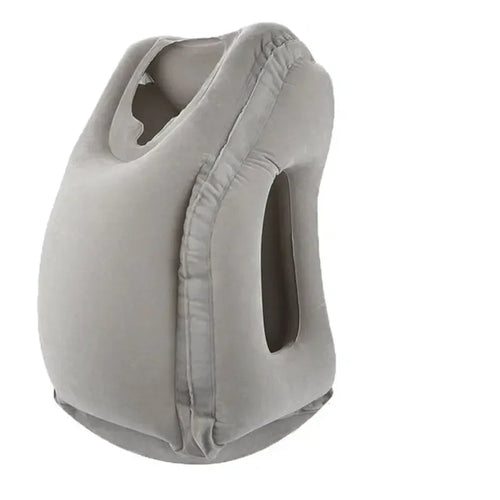 1pc Inflatable Air Cushion Travel Pillow Headrest Chin Support