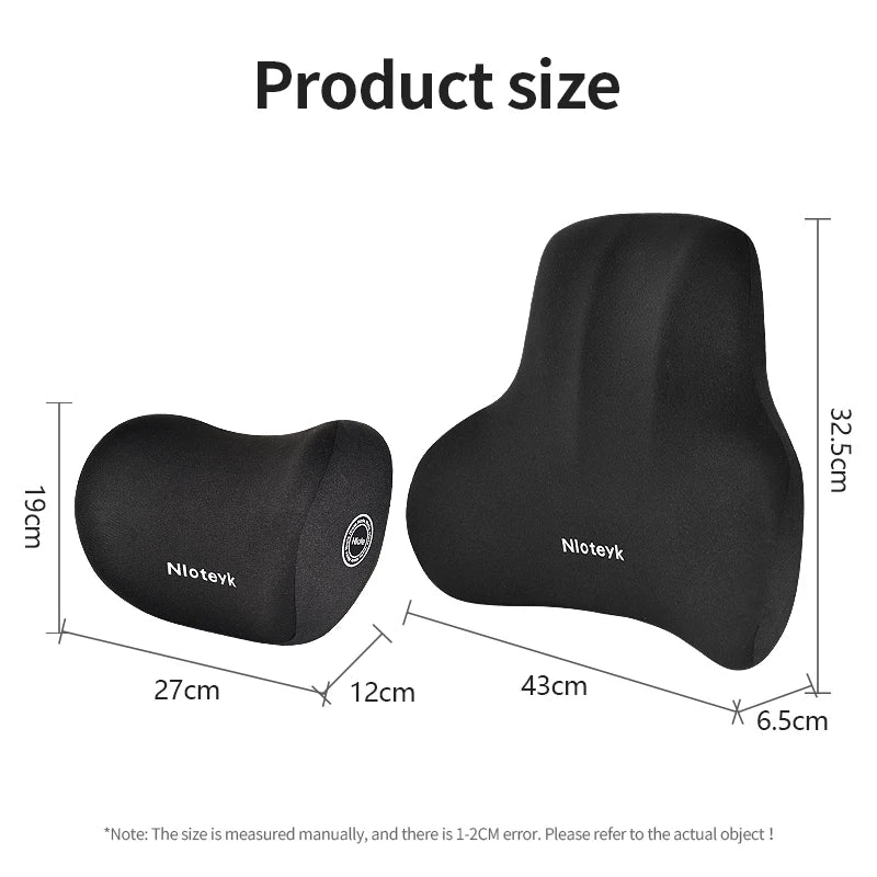 Memory Foam Lumbar Back Cushion for Car Office Gaming Chairs and