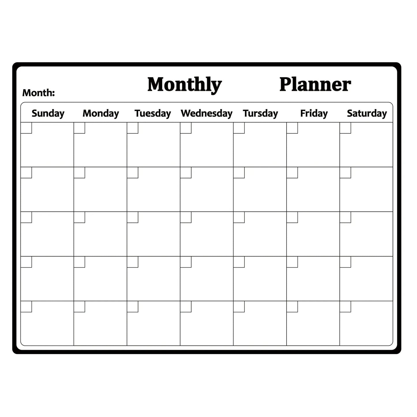 Fridge magnets Monthly Calendar Magnetic Stickers Waterproof Erasable