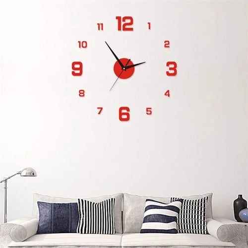 Luminous Digital Clock DIY Stereoscopic Wall Clock Silent Clock Living