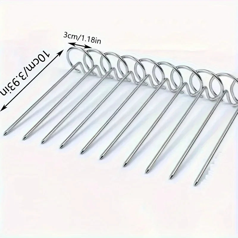 10pcs Air Fryer Oven, Vertical Grill, Skewer Grill, Universal