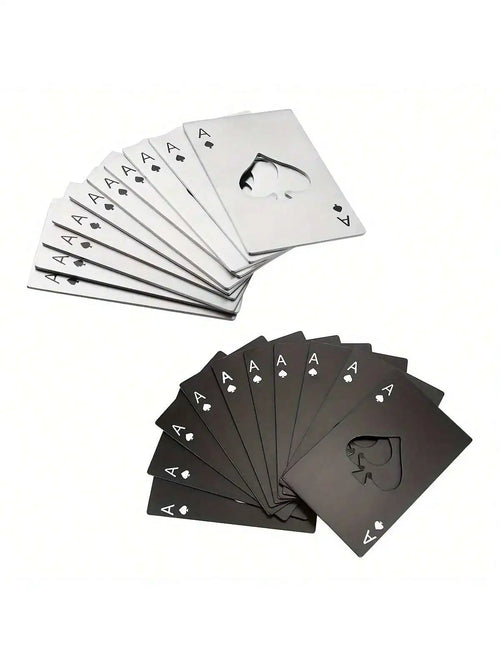 Stainless Steel Spades A Winemaker Bottle Opener Playing Cards Bottle