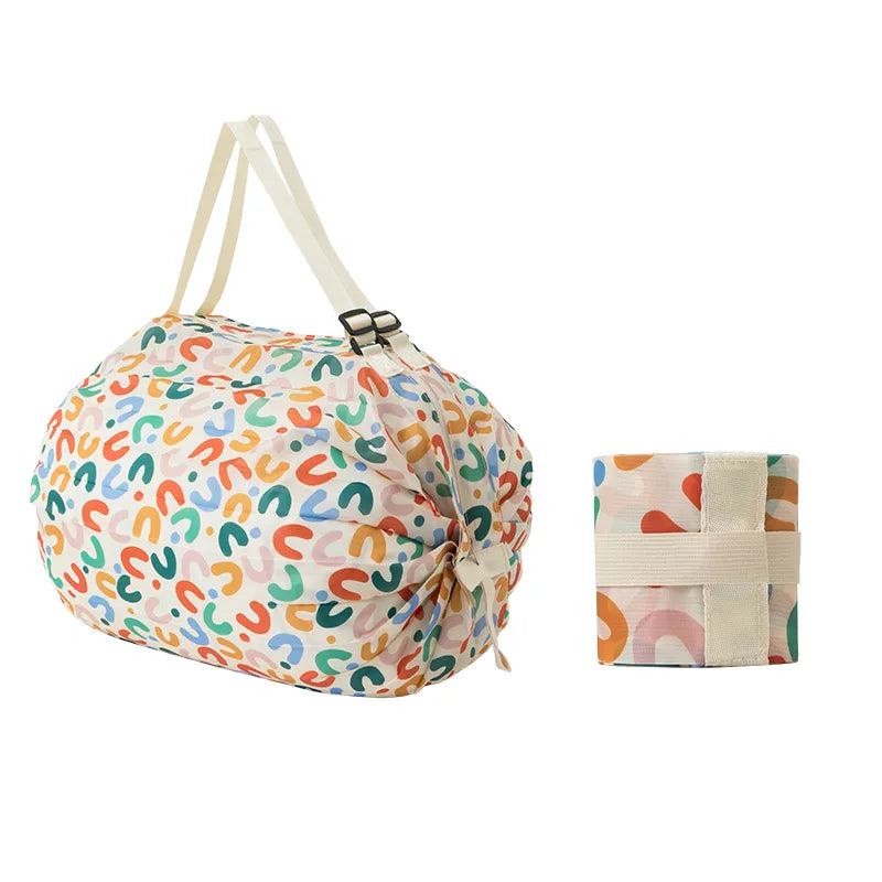 1PC Reusable Foldable Shopping Bag Eco-Friendly Waterproof Large