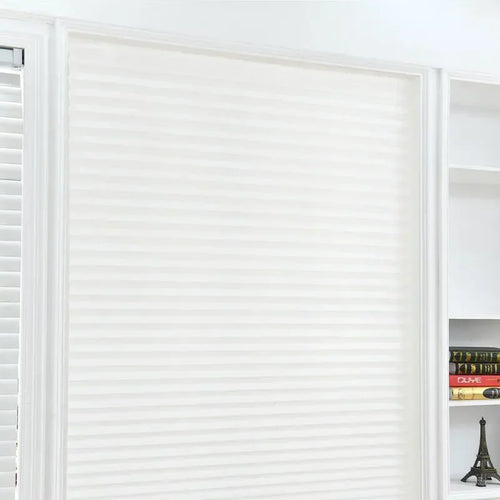 1Pc Shades Self-adhesive Half Windows Nonwoven Folding Curtain