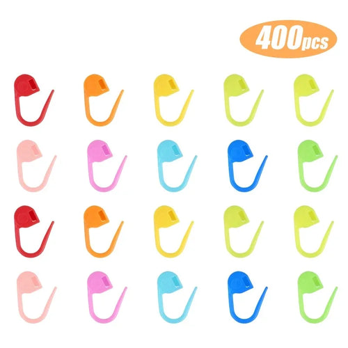 KRABALL 50-500pcs Plastic Crochet Yarn Weave Markers Resin Small Clip