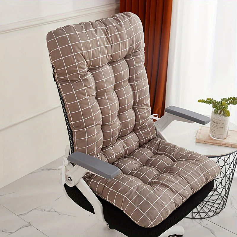 Ergonomic Office Chair Cushion with Integrated Backrest Support -