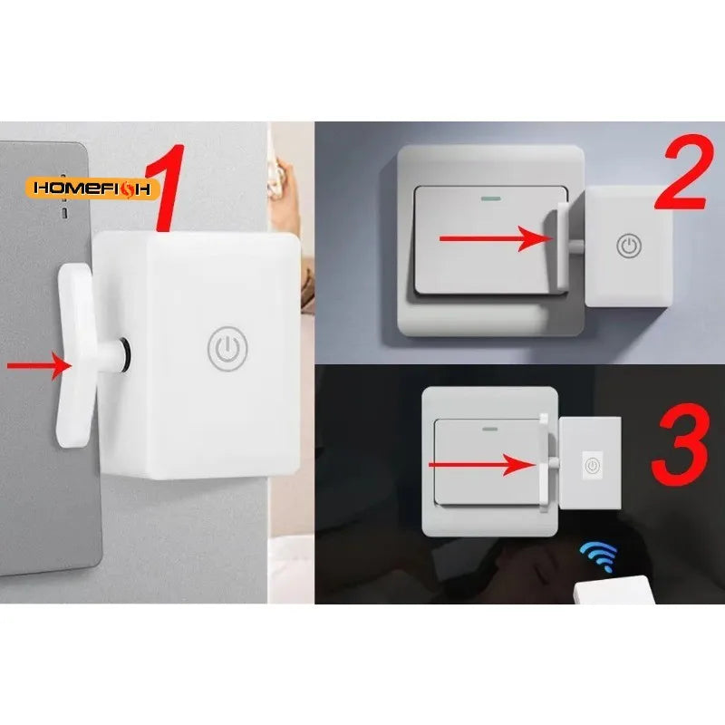Wireless Control Light Switch Off Tool Automatic Button Pusher
