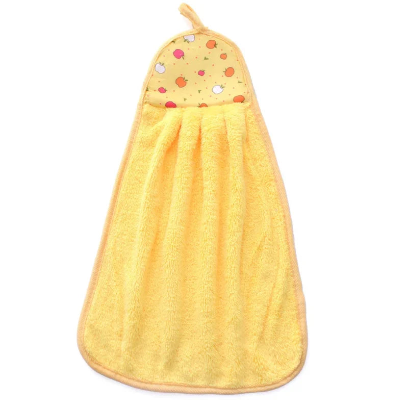 4pcs Coral Velvet Bathroom Supplies, Soft Hand Towel, Absorbent Cloth