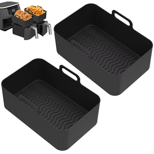 Reusable Silicone Air Fryer Basket Non-Stick Heat Resistant Air Fryer