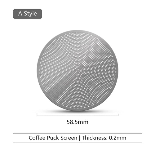 Espresso Puck Screen Coffee Filter Reusable Stainless Steel Holder
