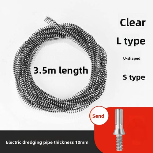 1/1.5/2.5/3.5/5 Meter Drain Cleaner 10mm Dia Pipe Spring Anti-Rust