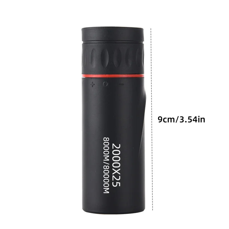 New 2000x25 HD Monocular Telescope Mini Portable Mobile Phone