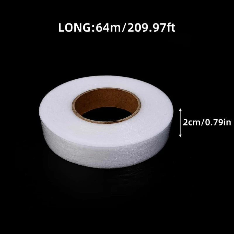 64M Roll Non-woven Double-side Interlining Adhesive Fabric Cloth