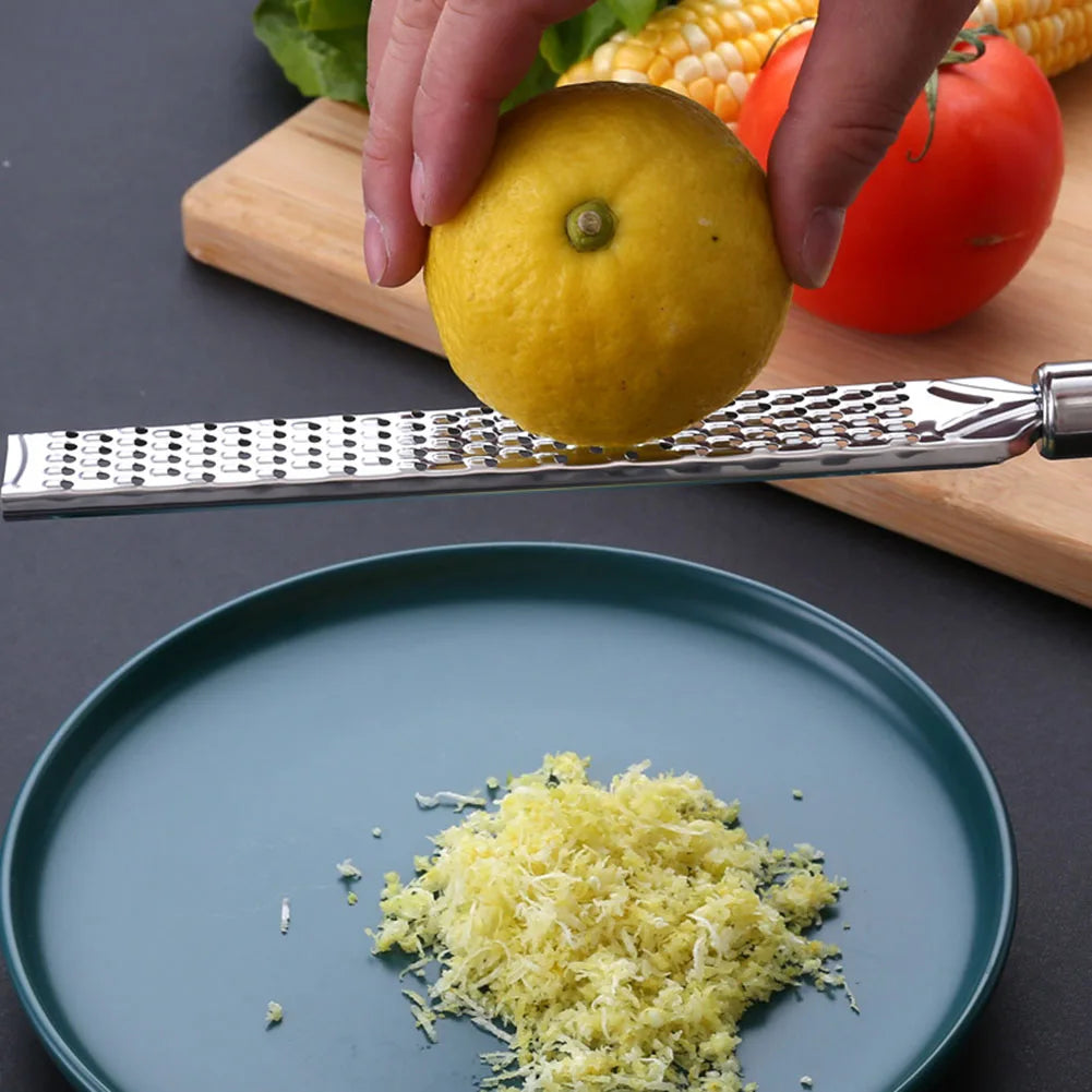 20cm Kitchen Grater Lemon Citrus Fruit Peeler Ginger Garlic Long