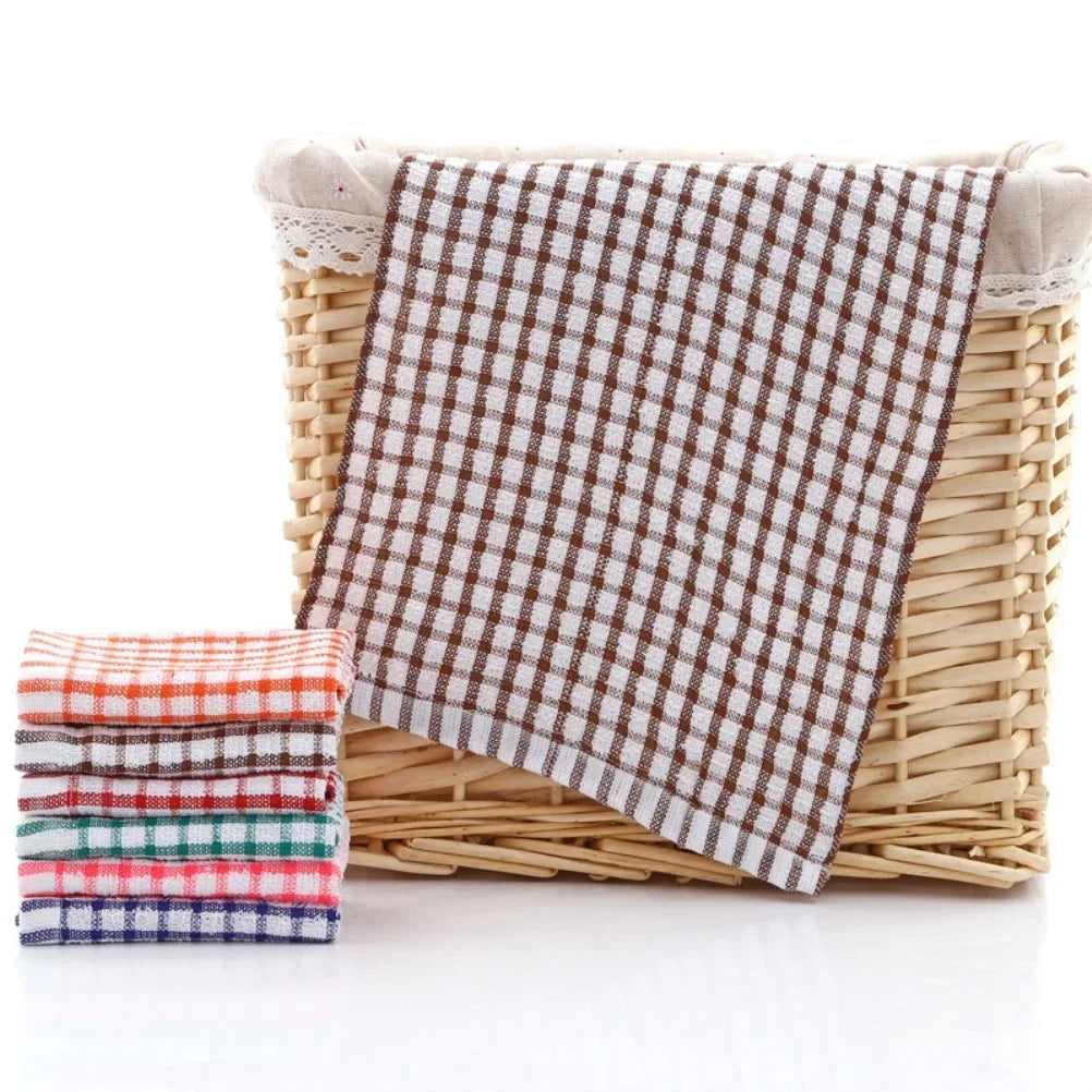 Premium 6PCS All Cotton Dish Towels Kitchen Cleaning Cloth Set for