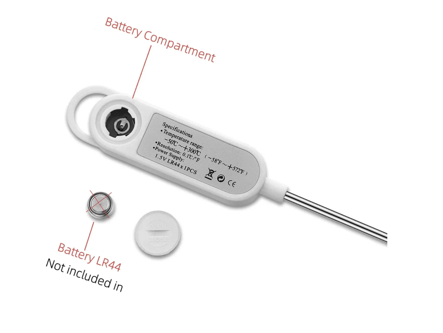 1PCS Food Thermometer TP300 Digital Kitchen Thermometer For Meat