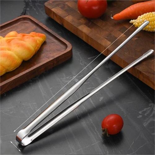 Stainless Steel Grill Tongs Food Clip BBQ Steak Clip Bread Tong