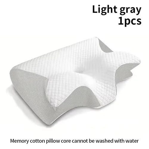 1pc Memory Foam Cervical Pillow, 2 in 1 Ergonomic Contour Orthopedic