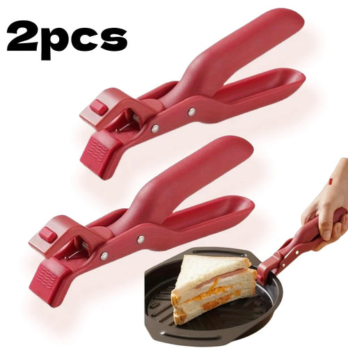 2/1Pcs Anti-Scald Clips Hot Dish Plate Gripper Kitchen Non-slip Bowls
