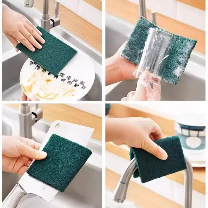 10/20/30PCS Scrub Pads Household Kitchen Oil Removal Dishwashing Pot