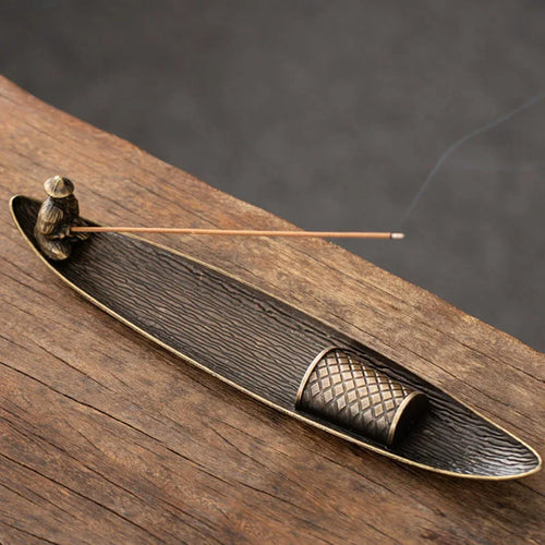 Creative Incense Holder Aromatherapy Ornament Incense Holder Boat Old