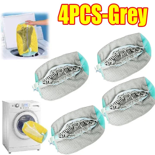 1/2PCS Wash Shoes Bag Padded Net Laundry Shoes Protector Fluffy fibers