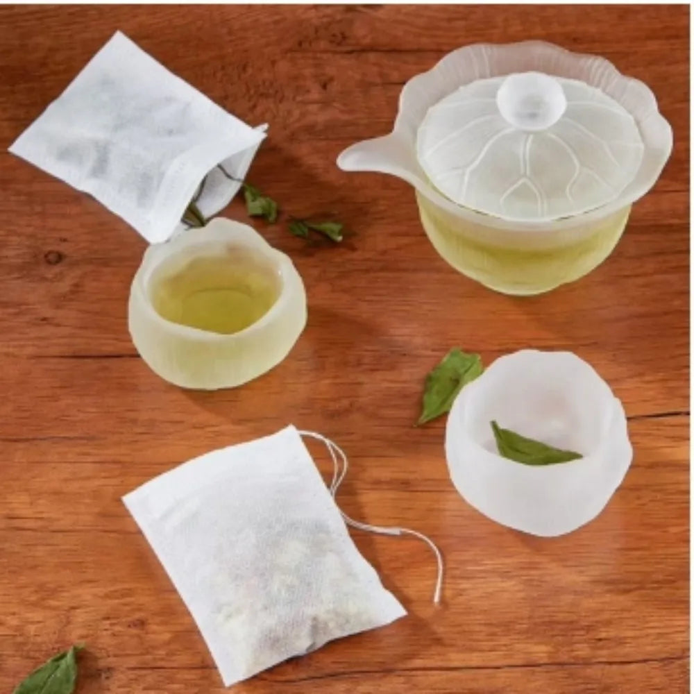 100 Pcs Disposable Tea Bags Filter Bags for Tea Infuser with String