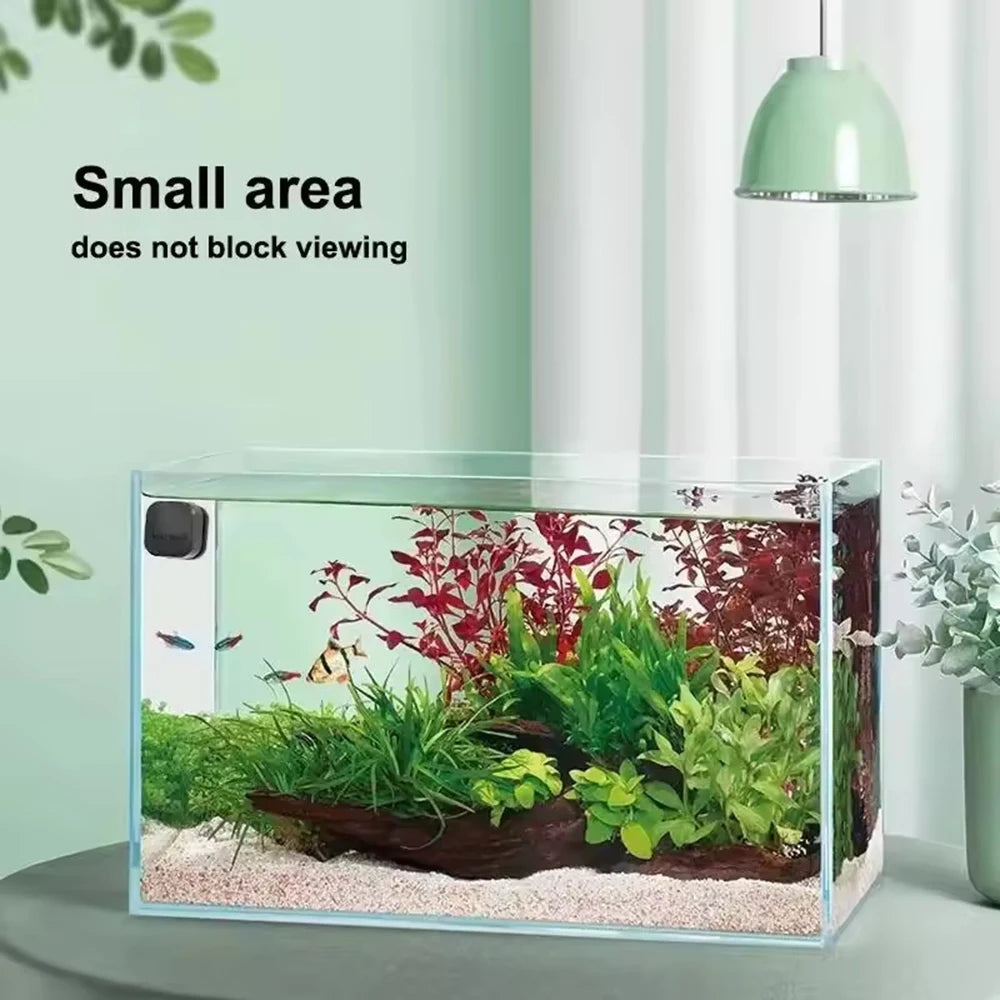 1pc Magnetic Aquarium Glass Cleaner Brush, Mini Square Plastic Algae