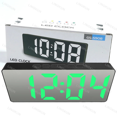 Latest Digital Clock LED Alarm Clock Bedroom Electronic Desktop Clock