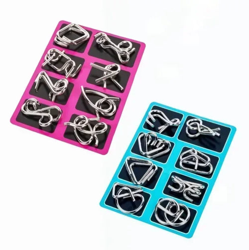 Fun Metal Chinese Ring Puzzle Intelligent Brain Teaser IQ Logic Game