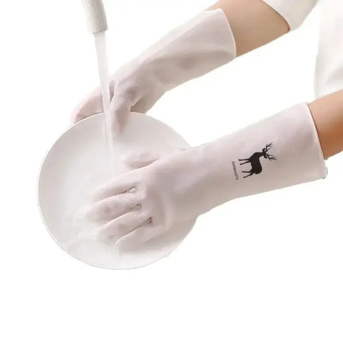 Waterproof Housework Cleaning Gloves Kitchen Cleaning Latex Laundry